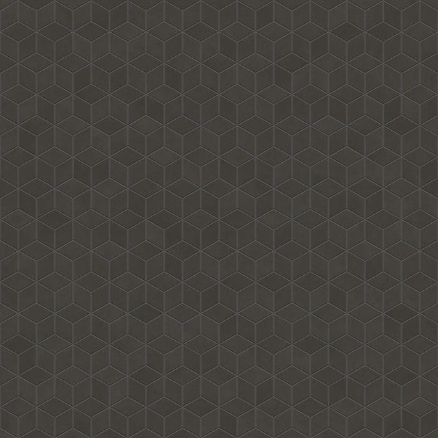 Stoneware mosaic on mesh for bathroom or kitchen 30.5 cm x 26.5 cm - Dark side