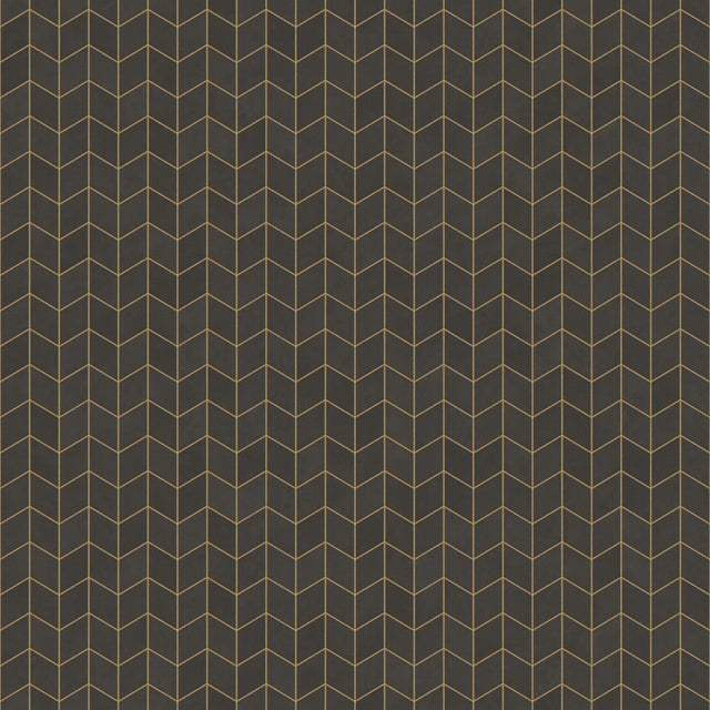 Mosaico in gres su rete per bagno o cucina 26.5 cm x 30.5 cm - Black matt romb