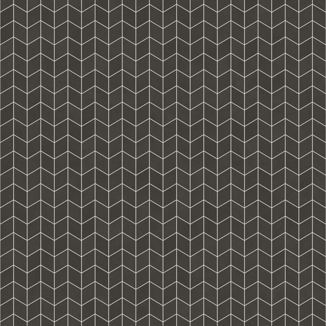 Mosaico in gres su rete per bagno o cucina 26.5 cm x 30.5 cm - Black matt romb