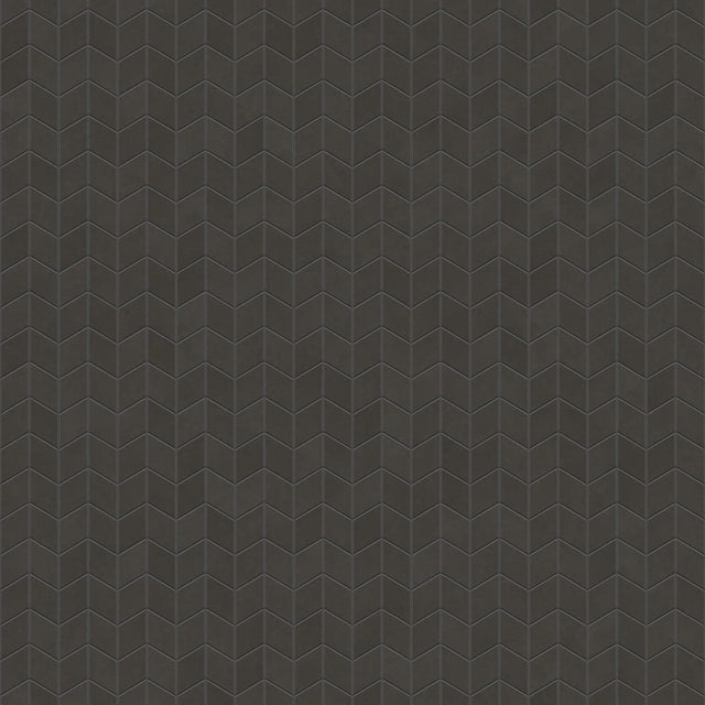 Mosaico in gres su rete per bagno o cucina 26.5 cm x 30.5 cm - Black matt romb