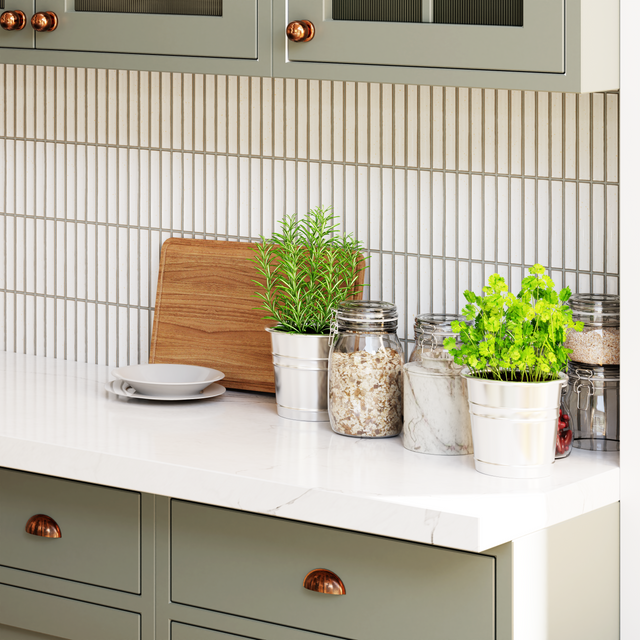 Mosaïque sur filet en céramique pour salle de bain ou cuisine 29,5 cm x 30 cm - Élégant piano