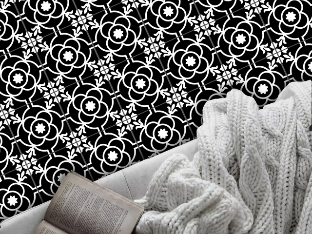 Azulejo decorativo de gres porcelánico 20 cm x 20 cm, clase I - Halfeti Rose