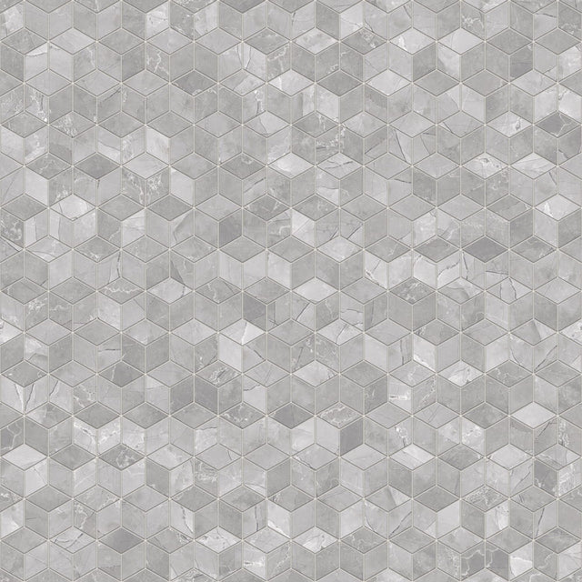 Mosaico de gres en red para baño o cocina 30.5 cm x 26.5 cm - Diamante Roto