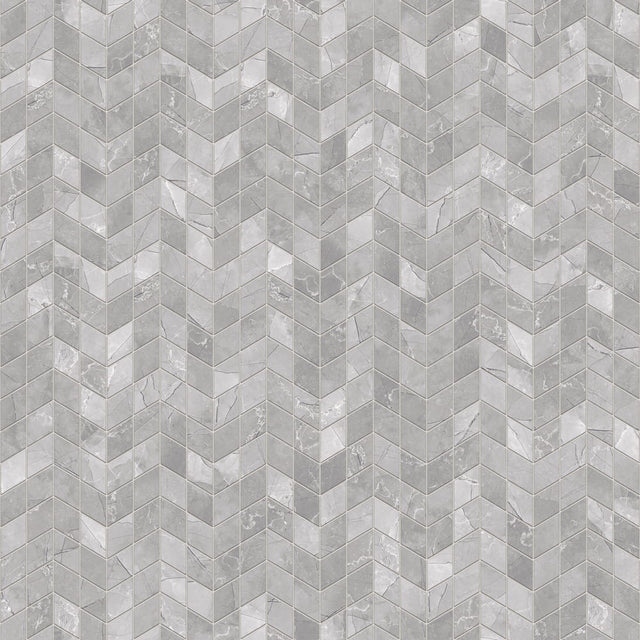 Mosaico de gres en red para baño o cocina 17.2 cm x 29.8 cm - Chevron roto