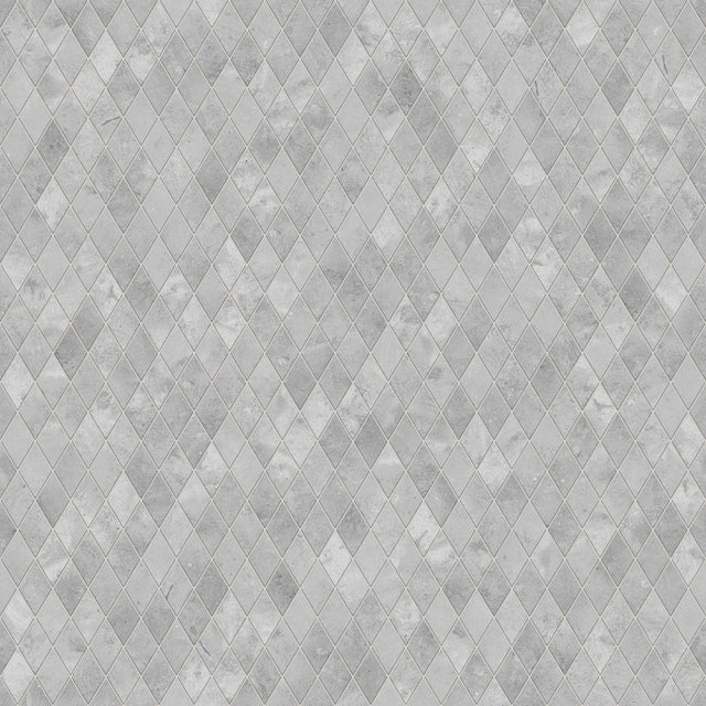 Porcelain stoneware mosaic on mesh for bathroom or kitchen 29.2 cm x 25 cm – Stone rhombus
