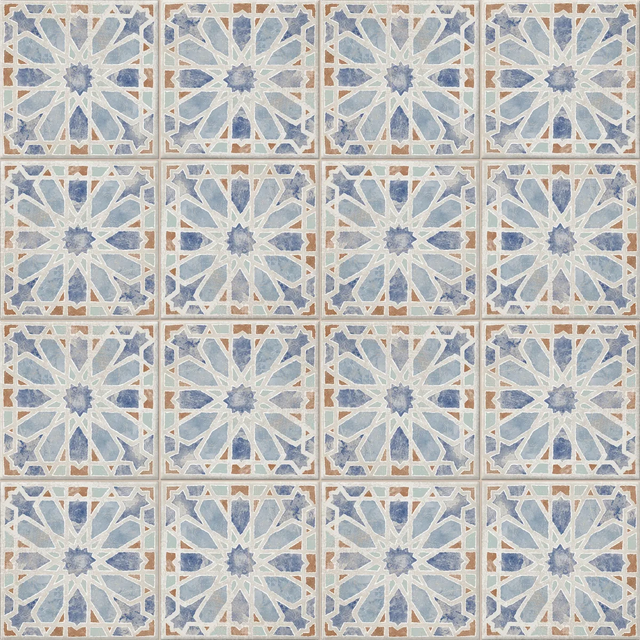 Piastrella decorativa in gres porcellanato 20 cm x 20 cm, classe I - Khamsin wind