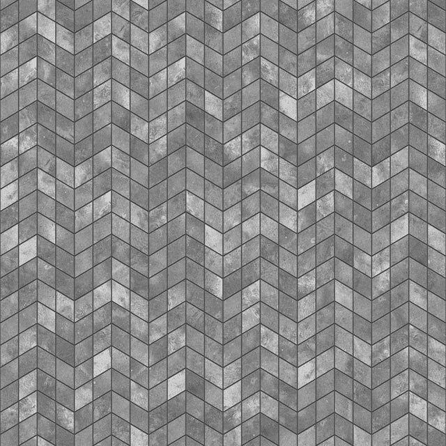 Porcelain stoneware mosaic on mesh for bathroom or kitchen 17.2 cm x 29.8 cm - Concrete sugar arrow