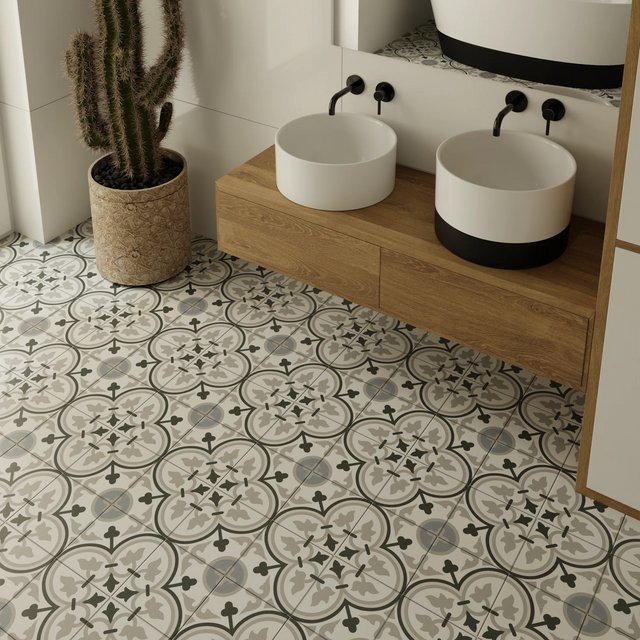 Azulejo decorativo de gres porcelánico 20 cm x 20 cm, clase I - Levant wind