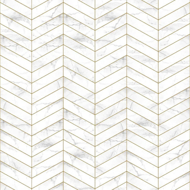 Ceramic mosaic on mesh for bathroom or kitchen 31.6 cm x 21.5 cm -Marble spruce