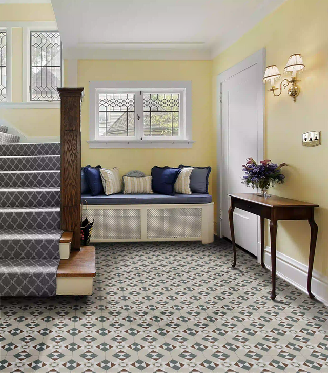 Carreau décoratif en grès cérame 20 cm x 20 cm, classe I - Euphoria