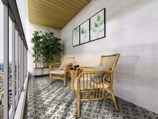 Carreau décoratif en grès cérame 20 cm x 20 cm, classe I - Euphoria