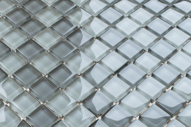 Mosaico de vidrio en red para baño o cocina 30 cm x 30 cm - Kafka