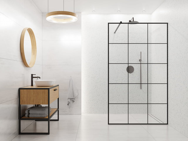 Mosaic ceramic on net for bathroom and kitchen in ceramic 30 cm x 26 cm - Marble hive