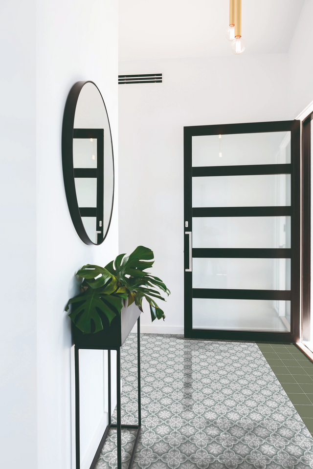 Carreau décoratif en grès cérame 20 cm x 20 cm, classe I - Bora wind