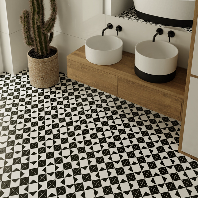 Azulejo decorativo de gres porcelánico 20 cm x 20 cm, clase I - North Star