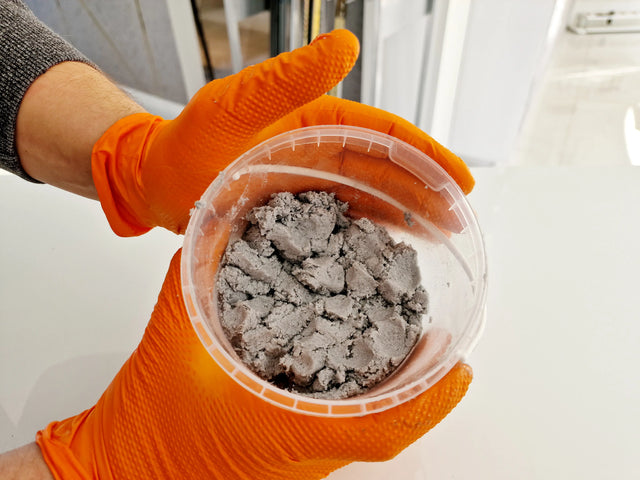 Masilla epoxi bicomponente para juntas de 1 a 15 mm - Plata metalizada