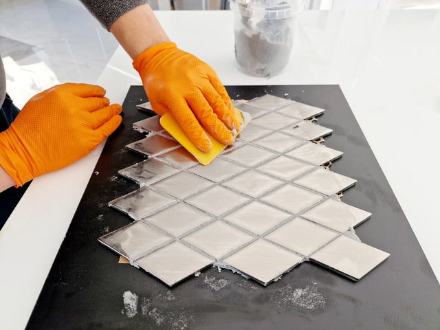 Masilla epoxi bicomponente para juntas de 1 a 15 mm - Plata metalizada