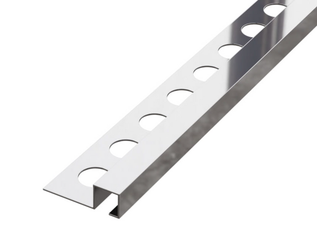 Profilo decorativo QS angolare rettificato in acciaio inossidabile argento lucido
