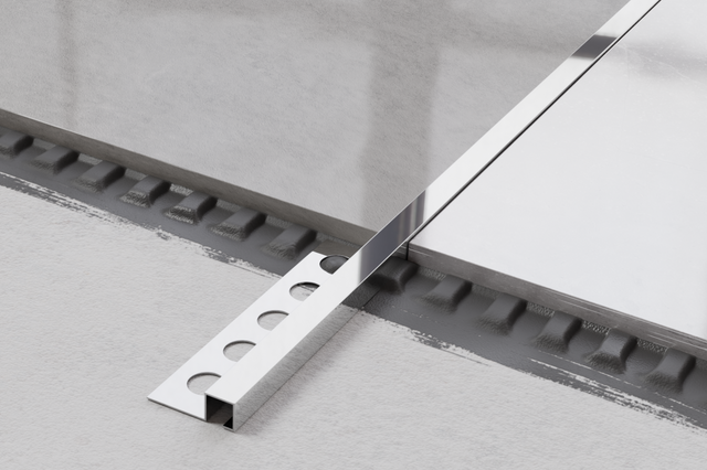 Profil décoratif d'angle QS rectifié en acier inoxydable argent brillant