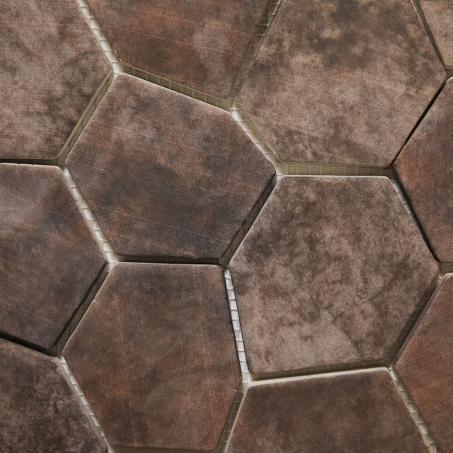 Mosaico de vidrio prensado en malla para baño y cocina 41 cm x 26 cm - Hexa air slat