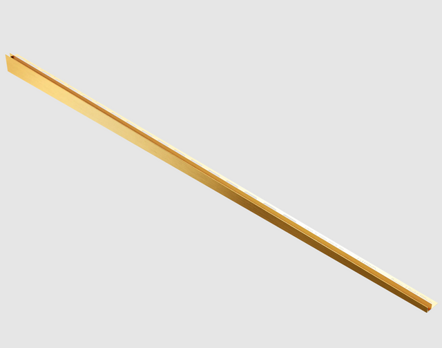 Profilo LPSP vetro doccia e pavimento destro in acciaio - oro satinato