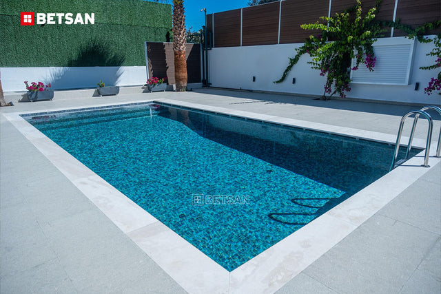 Pressed glass mosaic on mesh for pool 31.5 cm x 47.7 cm - Modena Monte Carlo pool