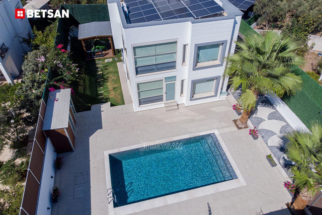 Pressed glass mosaic on mesh for pool 31.5 cm x 47.7 cm - Modena Monte Carlo pool