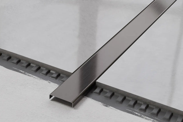 Perfil C de unión en acero inoxidable - Gunmetal