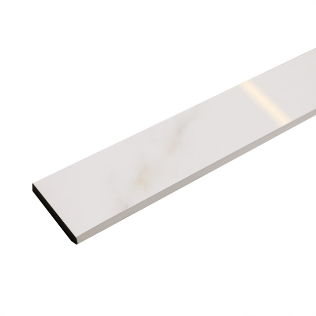 Battiscopa in ceramica 120 cm × 7 cm, spessore 0,9 cm, smussato e colorato - Swiss Gold