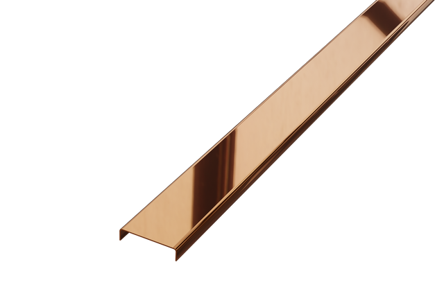 Polished copper stainless steel connection profile C