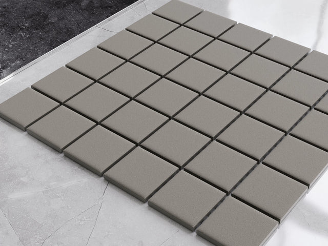 Keramikmosaik auf Netz für Bad oder Küche 30 cm x 30 cm - Dark sky