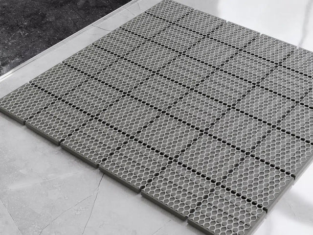 Keramikmosaik auf Netz für Bad oder Küche 30 cm x 30 cm - Dark sky