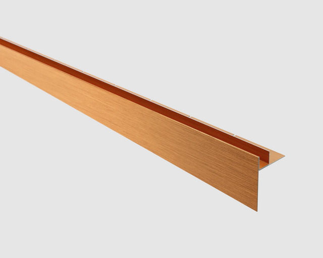 LPSL glass profile for shower and floor left side satin copper