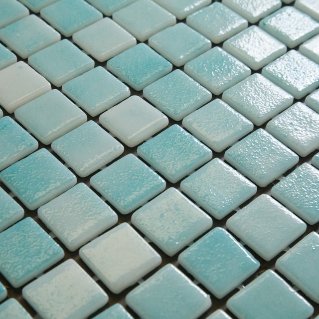 Mosaico in vetro pressato per piscine, bagni e saune 32.5 cm x 51.5 cm - Lagoon