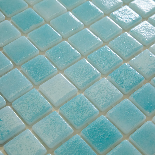 Mosaico in vetro pressato per piscine, bagni e saune 32.5 cm x 51.5 cm - Lagoon