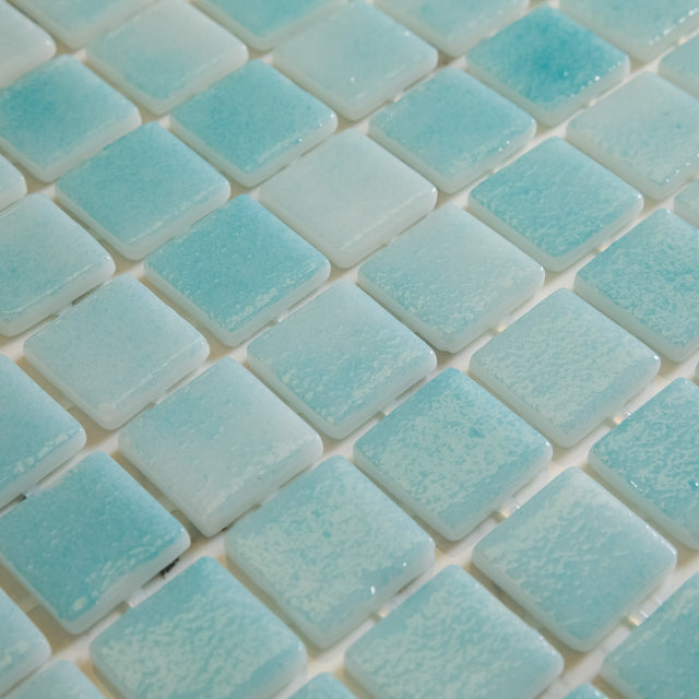 Mosaico in vetro pressato per piscine, bagni e saune 32.5 cm x 51.5 cm - Lagoon