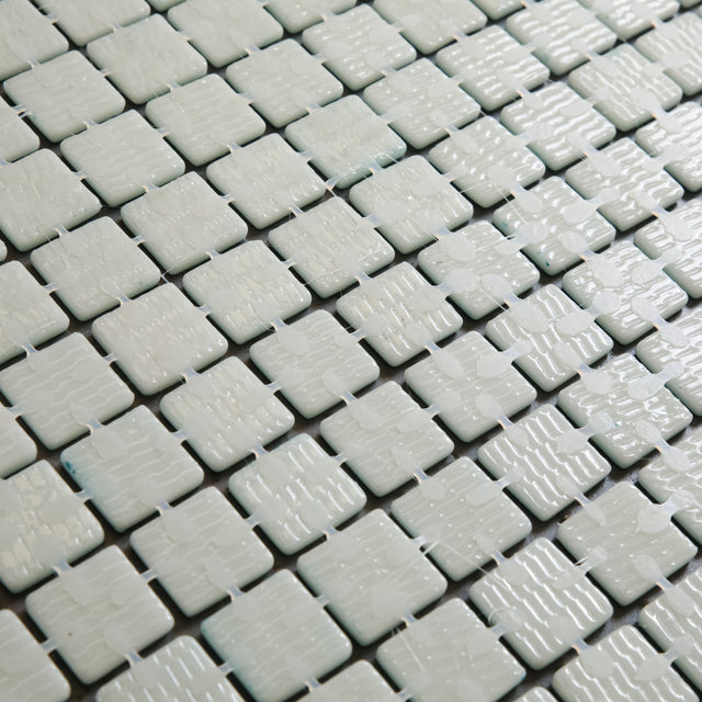 Mosaico in vetro pressato per piscine, bagni e saune 32.5 cm x 51.5 cm - Clear Water