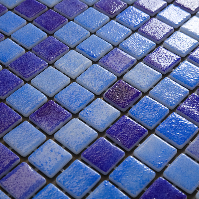 Mosaico in vetro pressato per piscine, bagni e saune 32.5 cm x 51.5 cm - Deep crystal