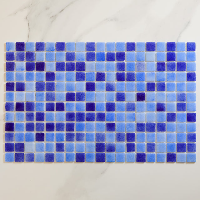 Mosaico in vetro pressato per piscine, bagni e saune 32.5 cm x 51.5 cm - Deep crystal