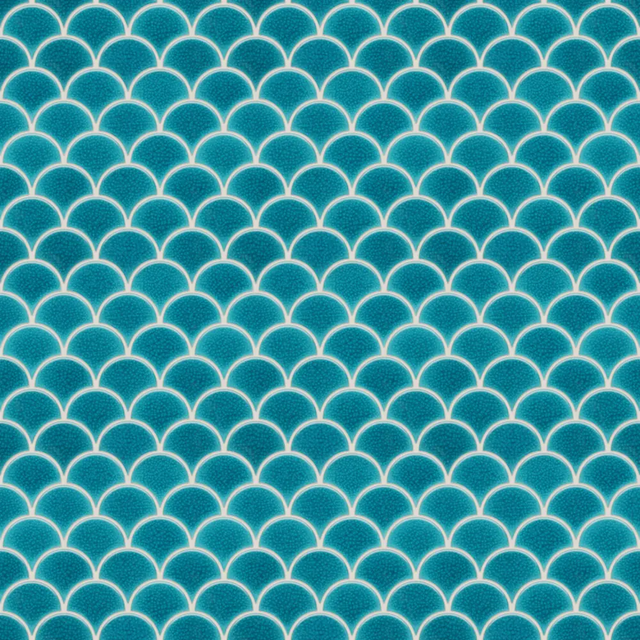 Ceramic mosaic on mesh for bathroom or kitchen 28.5 cm x 29.0 cm - Adriatic wave