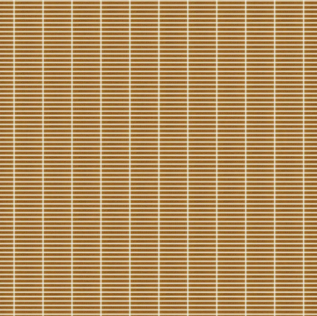 Mosaic on ceramic mesh for bathroom or kitchen 29.0 cm x 28.2 cm - Turmeric