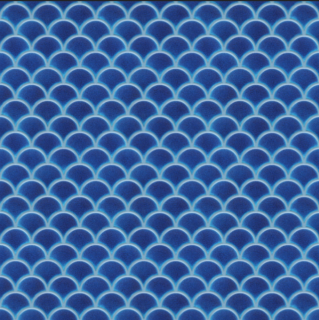 Mosaico de cerámica en red para baño o cocina 29 cm x 28.5 cm - Cielo azul