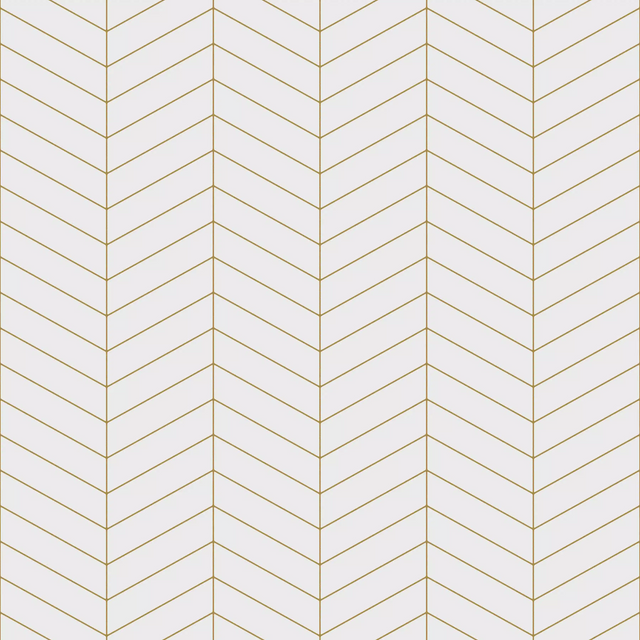 Ceramic mosaic on mesh for bathroom or kitchen 31.6 cm x 21.5 cm - Giant White Chevron