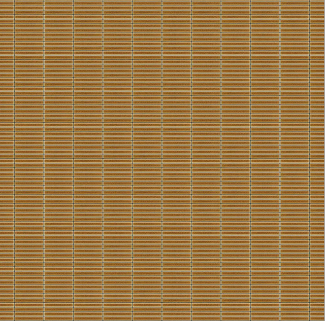 Mosaic on ceramic mesh for bathroom or kitchen 29.0 cm x 28.2 cm - Turmeric