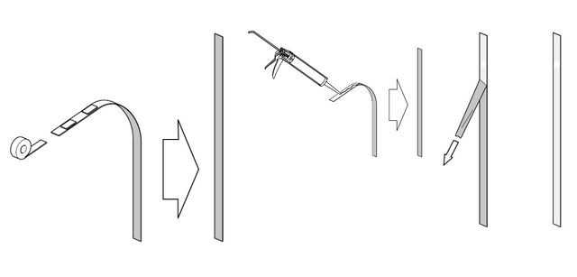 Bande I en acier inoxydable décorative pour murs cuivre satiné