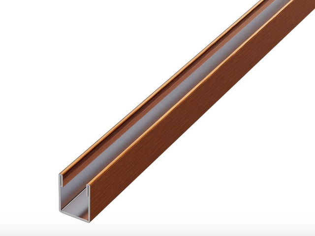 Profil LM douche fixation verre en acier inoxydable cuivre satiné