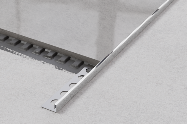 Profilé décoratif en acier inoxydable argenté poli rectifié en JS angulaire