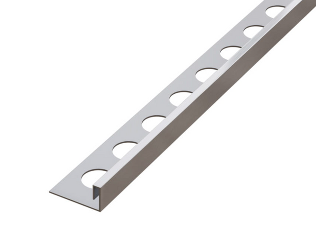 Profil décoratif en acier inoxydable satiné rectifié en JS angulaire