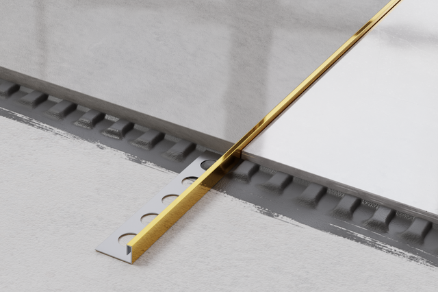 Profilé décoratif en acier inoxydable poli doré rectifié en JS angulaire