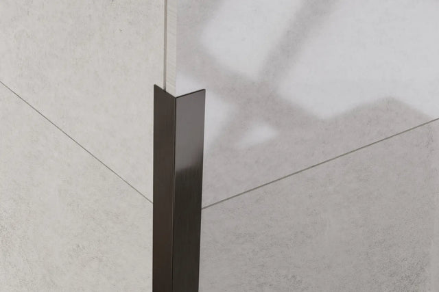 Perfil decorativo en L de acero inoxidable - Gunmetal